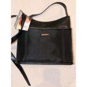 Vintage Pure Luxuries London Lewes Leather Cross-body Bag In Black. New with Tag